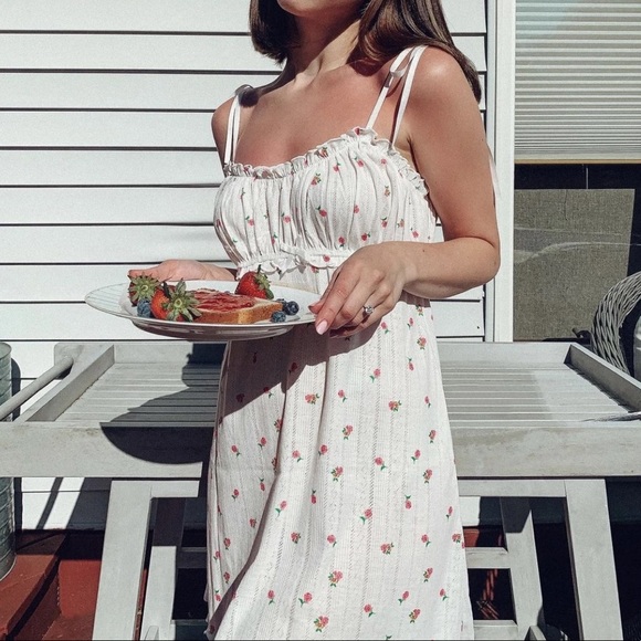 For Love And Lemons Blossom Pointelle Slip Dress - Picture 8 of 14